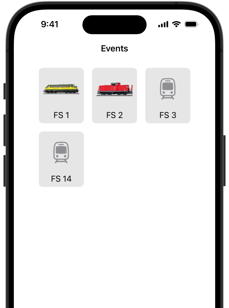 Ereignisse starten von RailControl Pro auf Mac, iPad und iPhone für Märklin Central Station