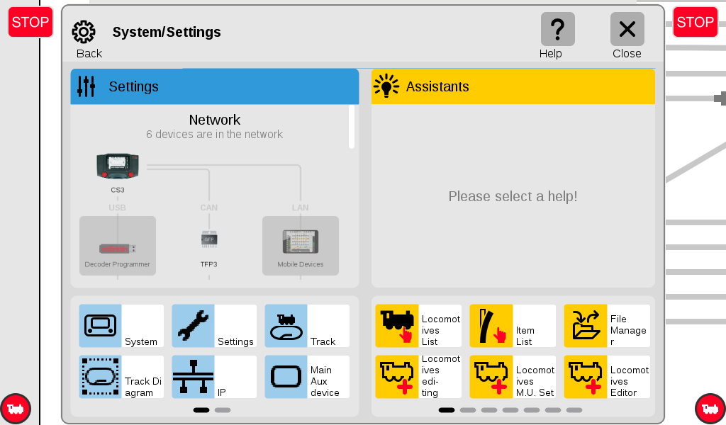 Screenshot of CS3 System Settings